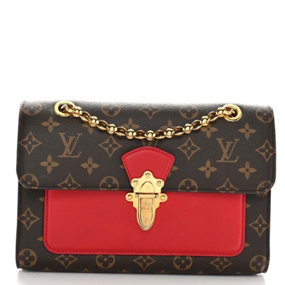 Louis Vuitton Handbags - Louis Vuitton Victoire red with box and dust bag